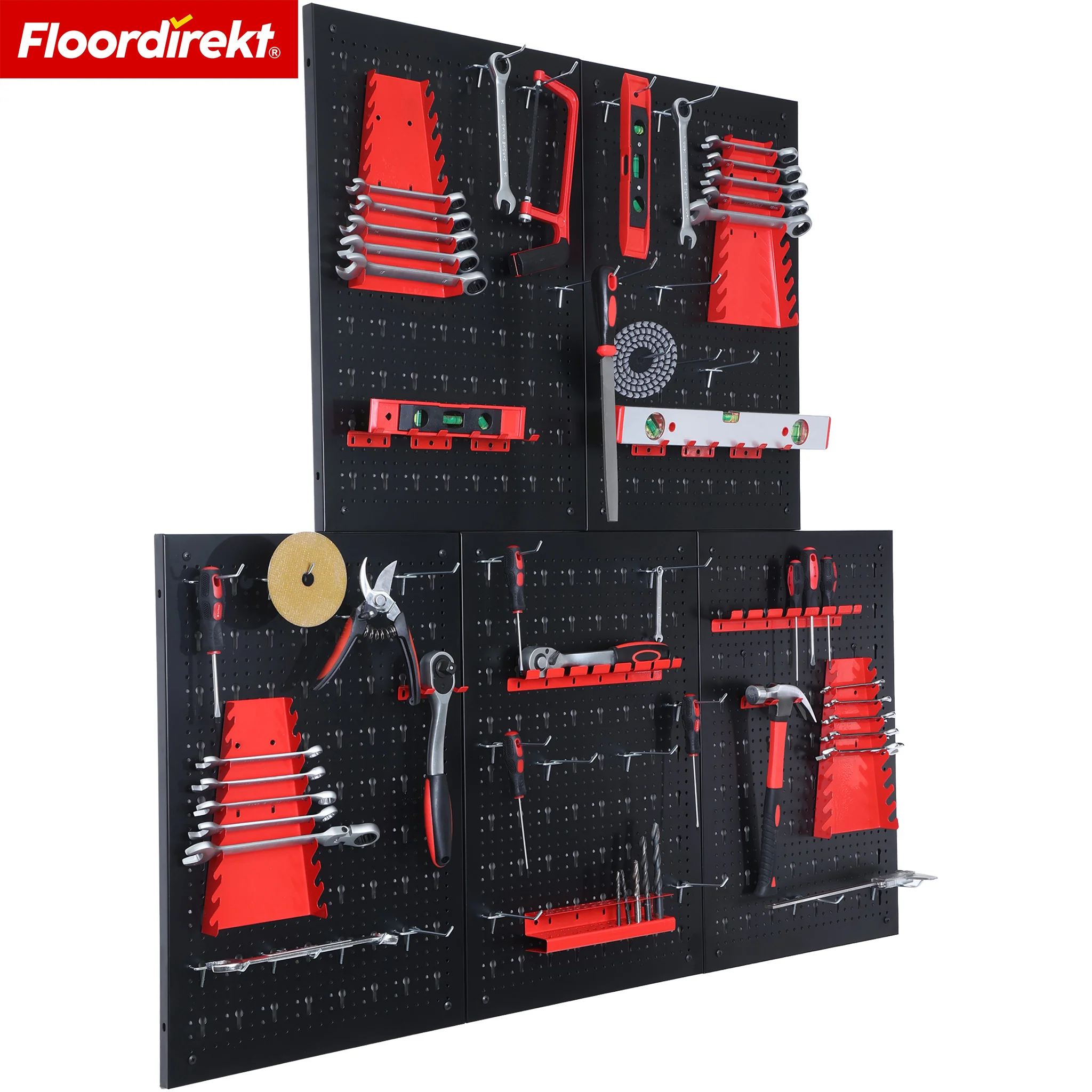 Werkzeugwand | Parker | Lochwand Set aus Metall mit Zubehör | Werkzeughalter für Werkstatt & Garage - Image 28