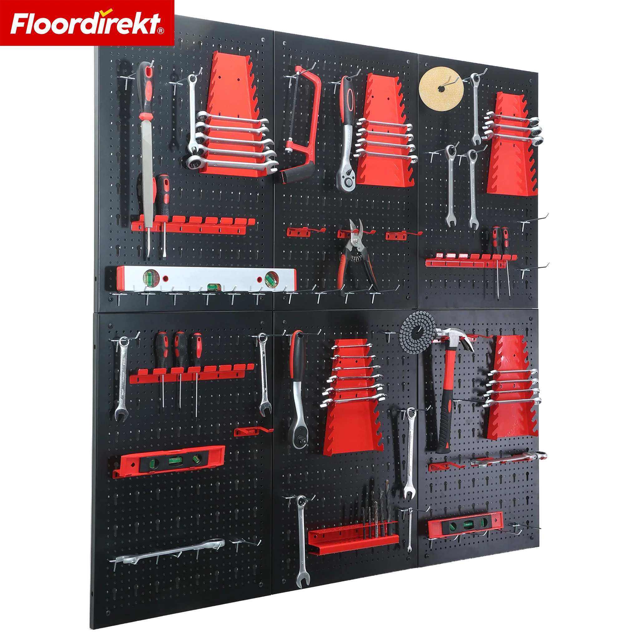 Werkzeugwand | Parker | Lochwand Set aus Metall mit Zubehör | Werkzeughalter für Werkstatt & Garage - Image 37