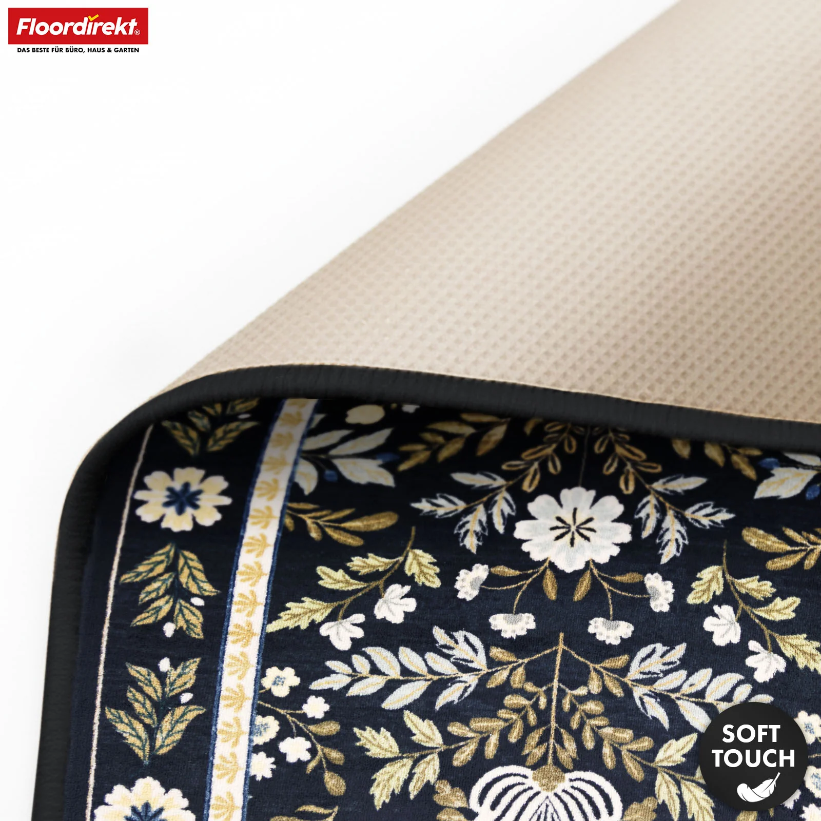 Wohnteppich | Aristo | Eleganter Teppich mit klassischem Blumen-Design | Rutschfest, langlebig & pflegeleicht | Verschiedene Größen verfügbar - Image 3