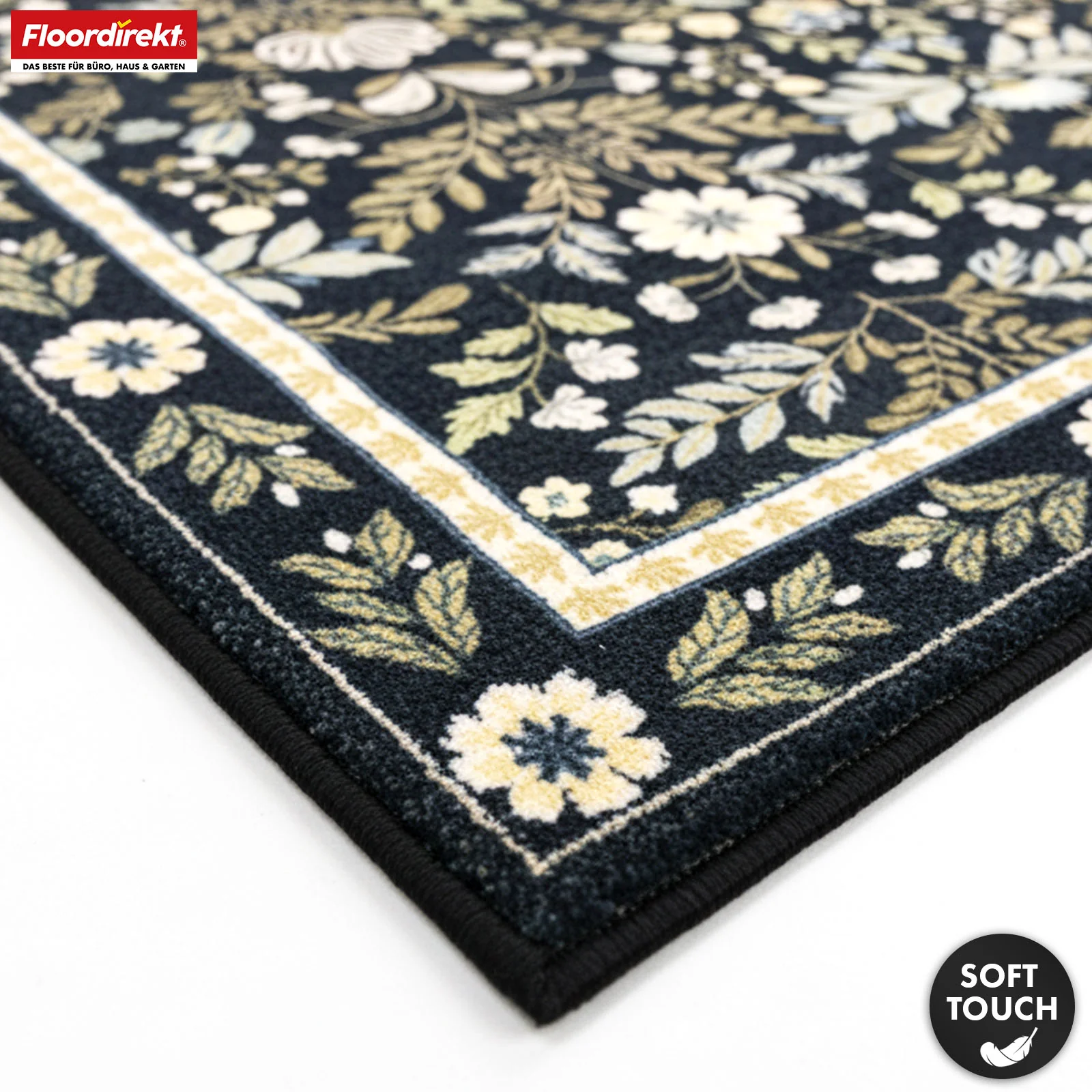 Wohnteppich | Aristo | Eleganter Teppich mit klassischem Blumen-Design | Rutschfest, langlebig & pflegeleicht | Verschiedene Größen verfügbar - Image 4