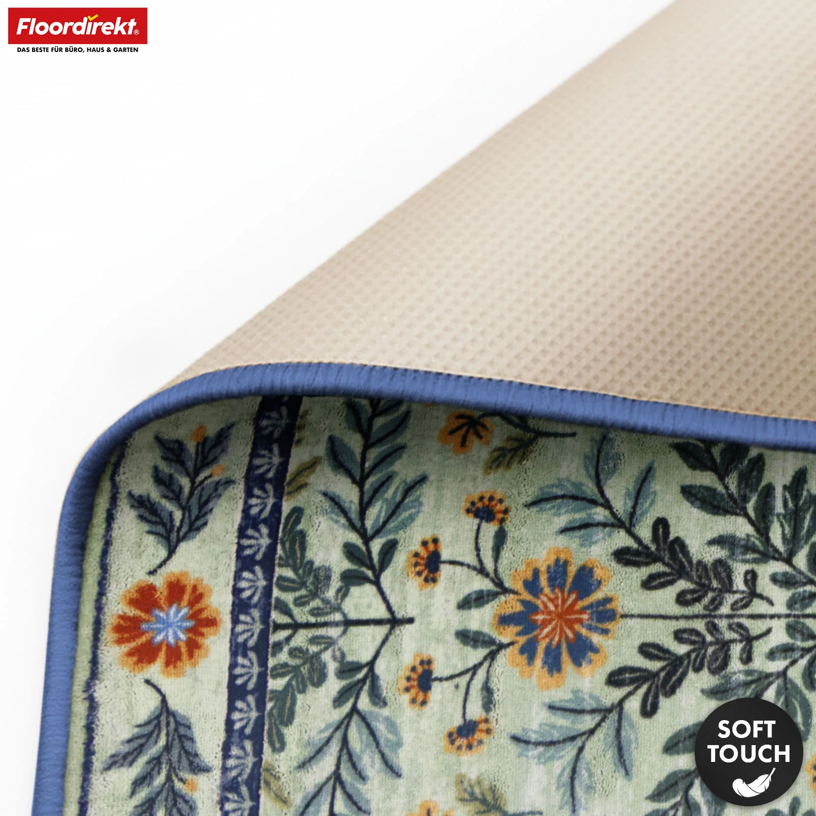 Wohnteppich | Cascada | Eleganter Teppich mit Blumen-Design in harmonischen Farben | Rutschfest, strapazierfähig & pflegeleicht | In verschiedenen Größen - Image 3