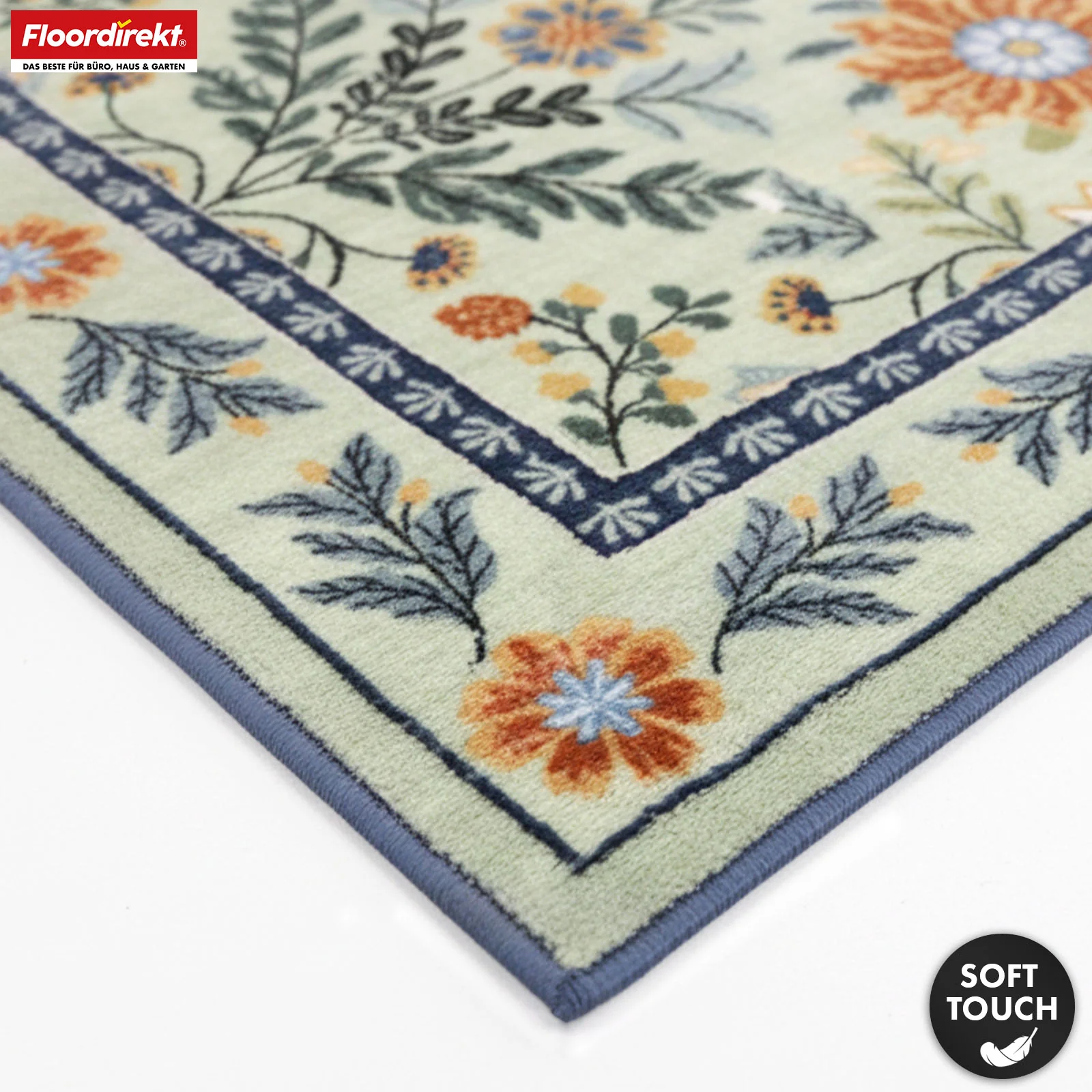 Wohnteppich | Cascada | Eleganter Teppich mit Blumen-Design in harmonischen Farben | Rutschfest, strapazierfähig & pflegeleicht | In verschiedenen Größen - Image 4