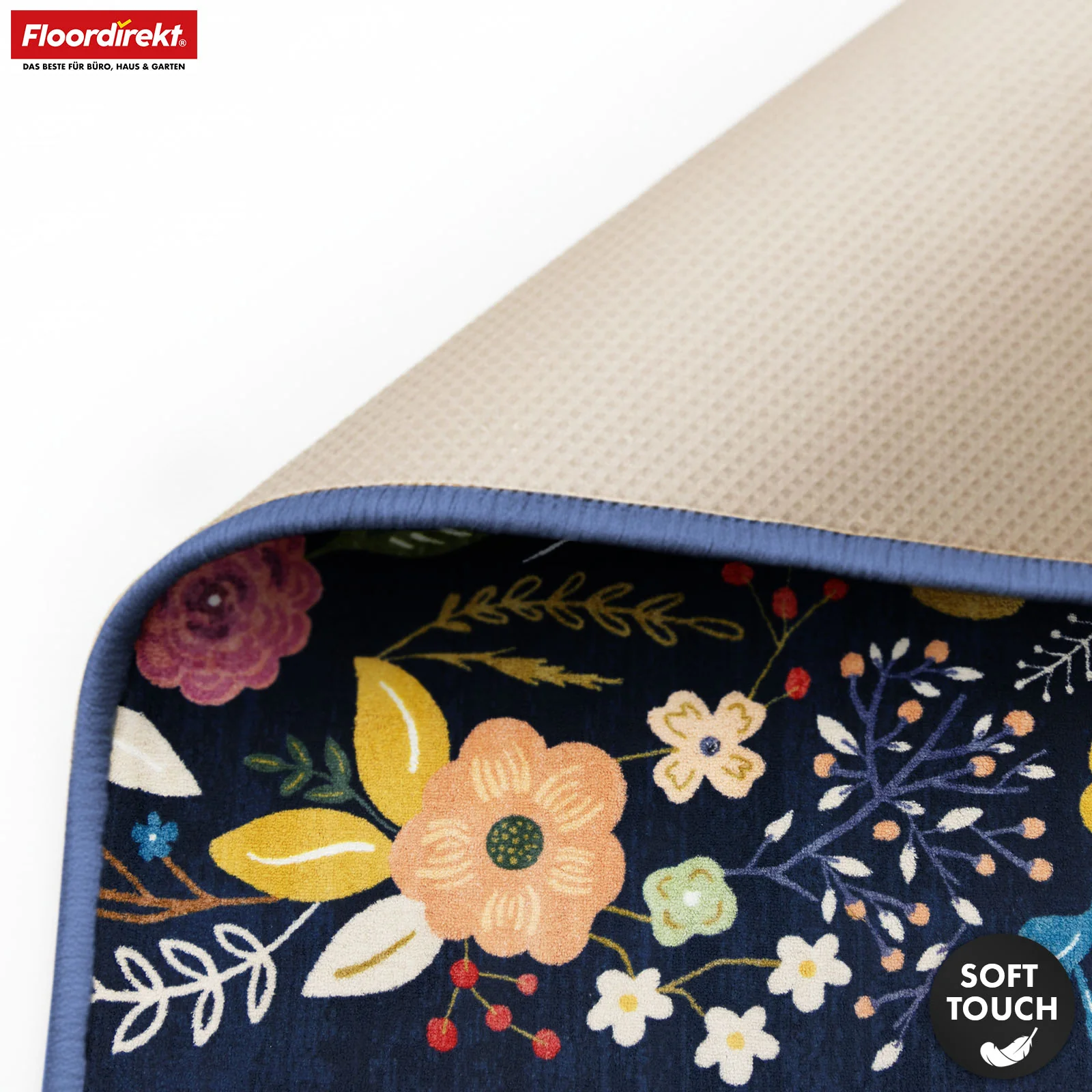 Wohnteppich | Damaskus | Moderner Teppich mit floralem Design | Rutschfest, strapazierfähig & pflegeleicht | In verschiedenen Größen - Image 3