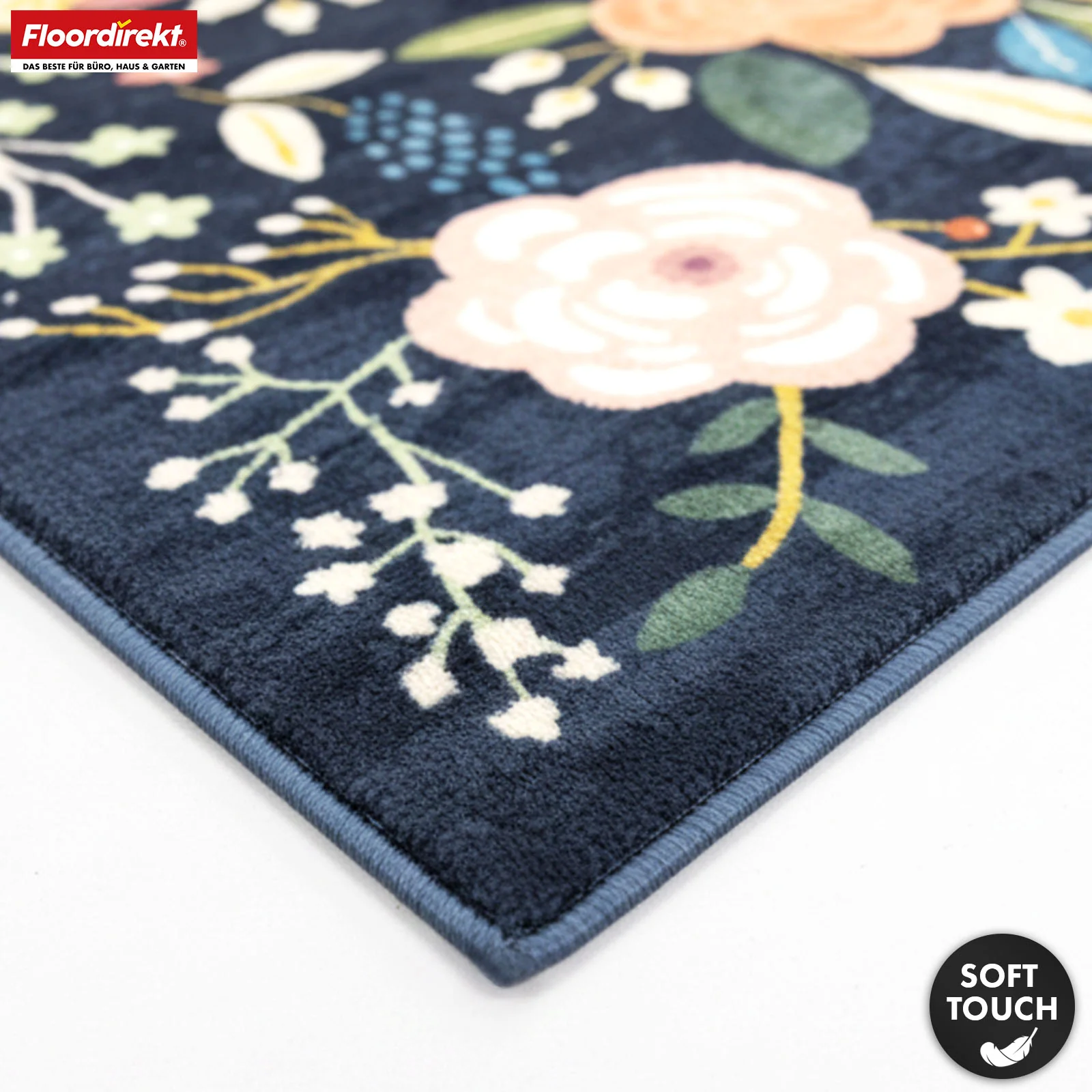 Wohnteppich | Damaskus | Moderner Teppich mit floralem Design | Rutschfest, strapazierfähig & pflegeleicht | In verschiedenen Größen - Image 4