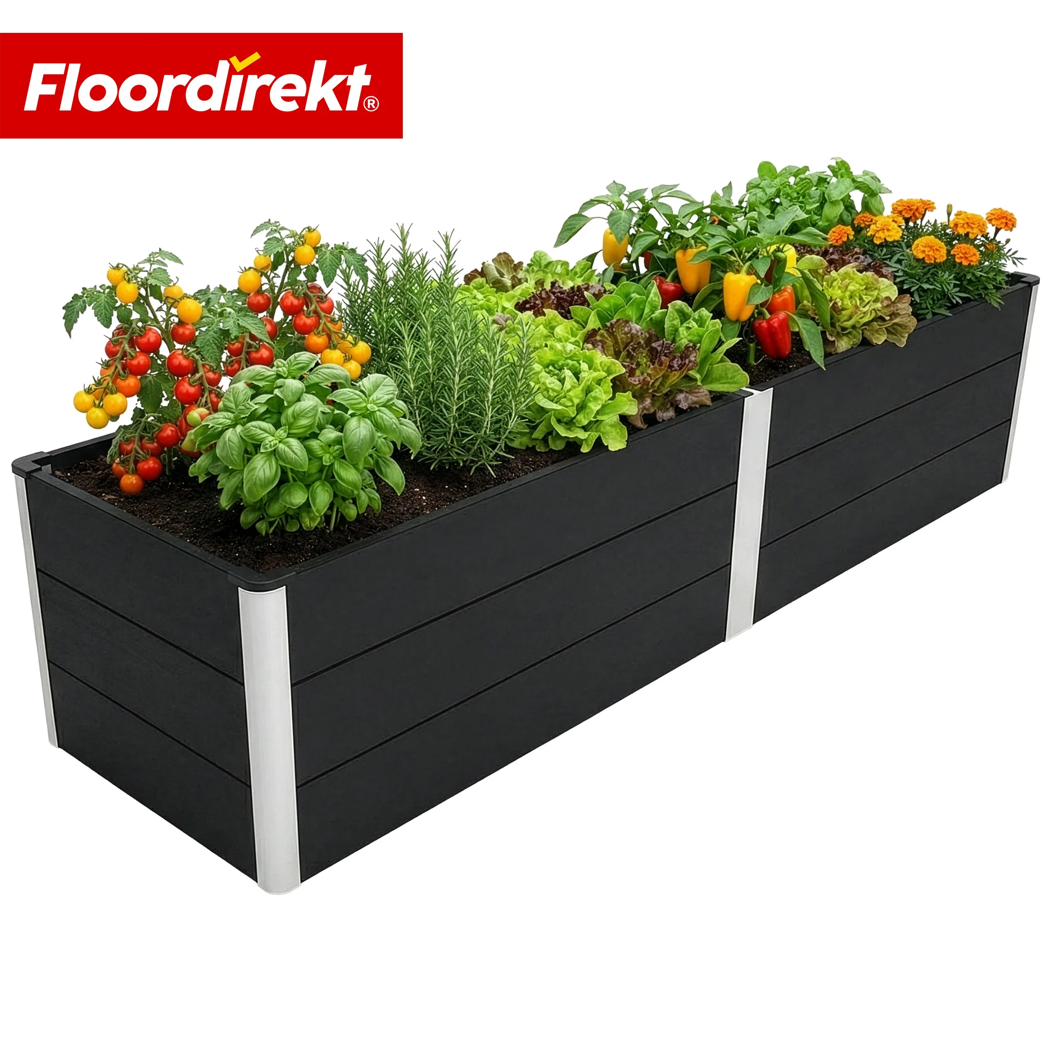 WPC-Hochbeet | Paros | Anthrazit | Wetterbeständig & langlebig | Für Garten & Terrasse | Verschiedene Größen - Image 19