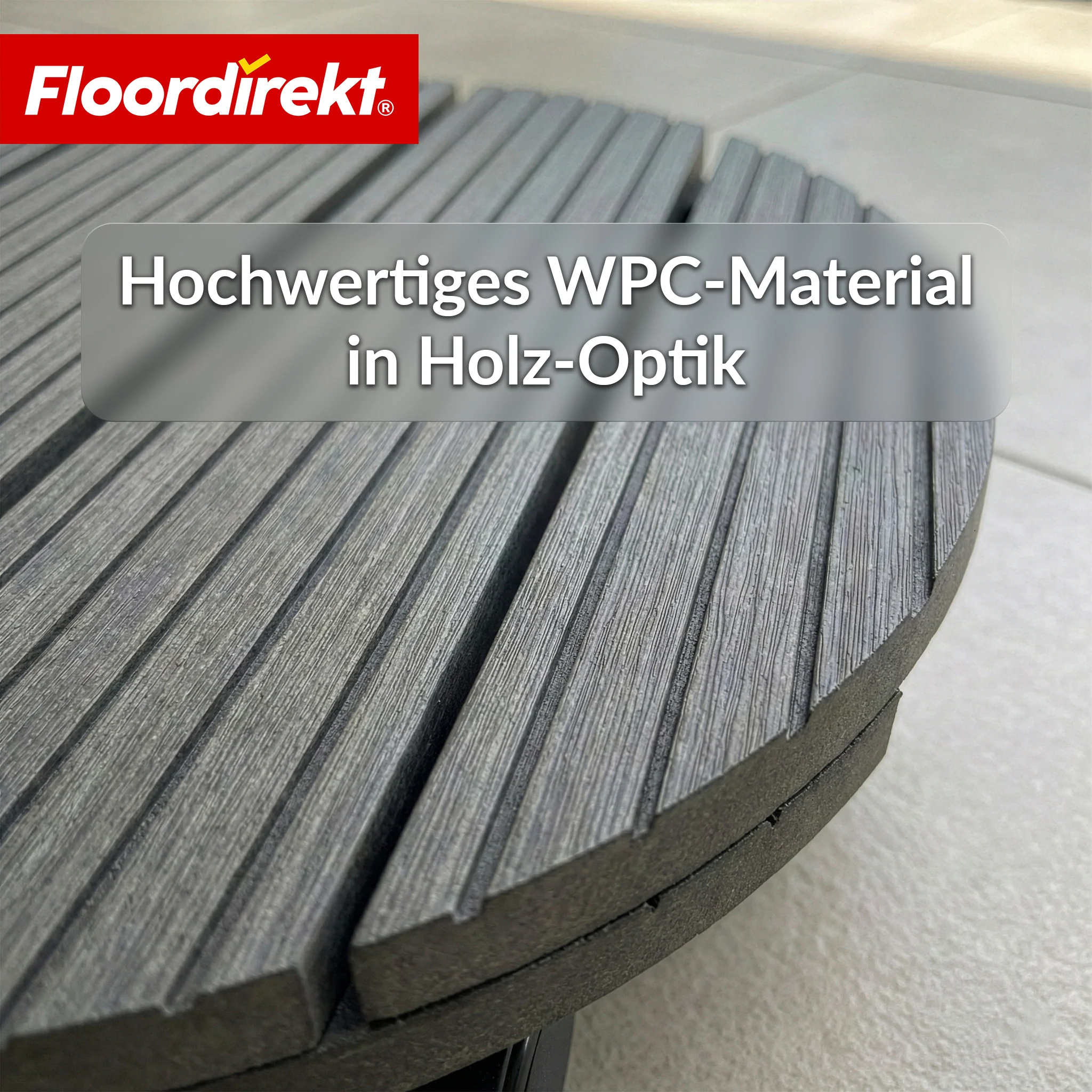 WPC-Pflanzenroller | Countess | Rolluntersetzer Ø 30 cm | 4 Lenkrollen 360° & Feststellbremse | bis 80 kg belastbar - Image 7