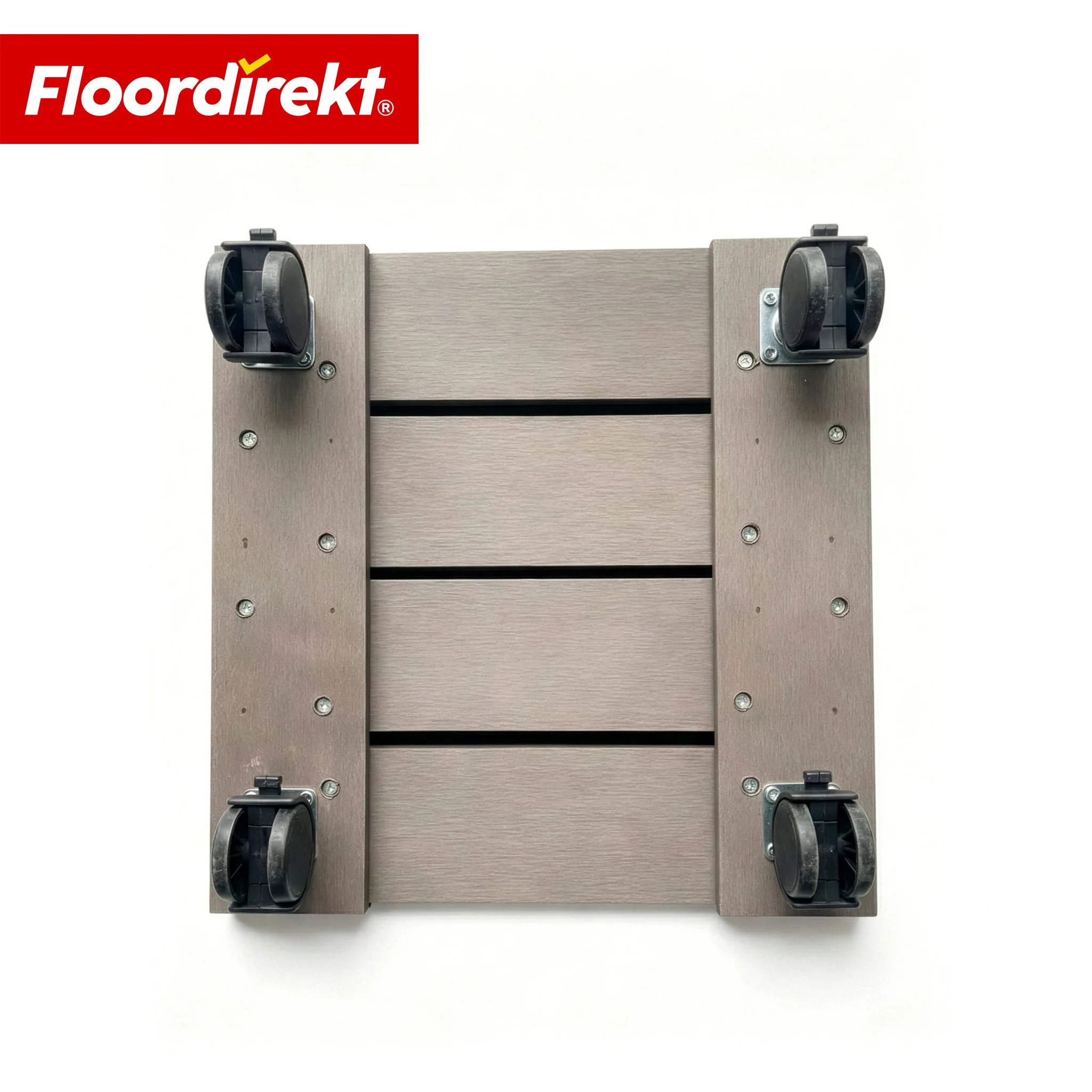 WPC-Pflanzenroller | Marquis | Rolluntersetzer 30 x 30 cm | 360° Lenkrollen mit Bremse | Tragkraft bis 80 kg - Image 3