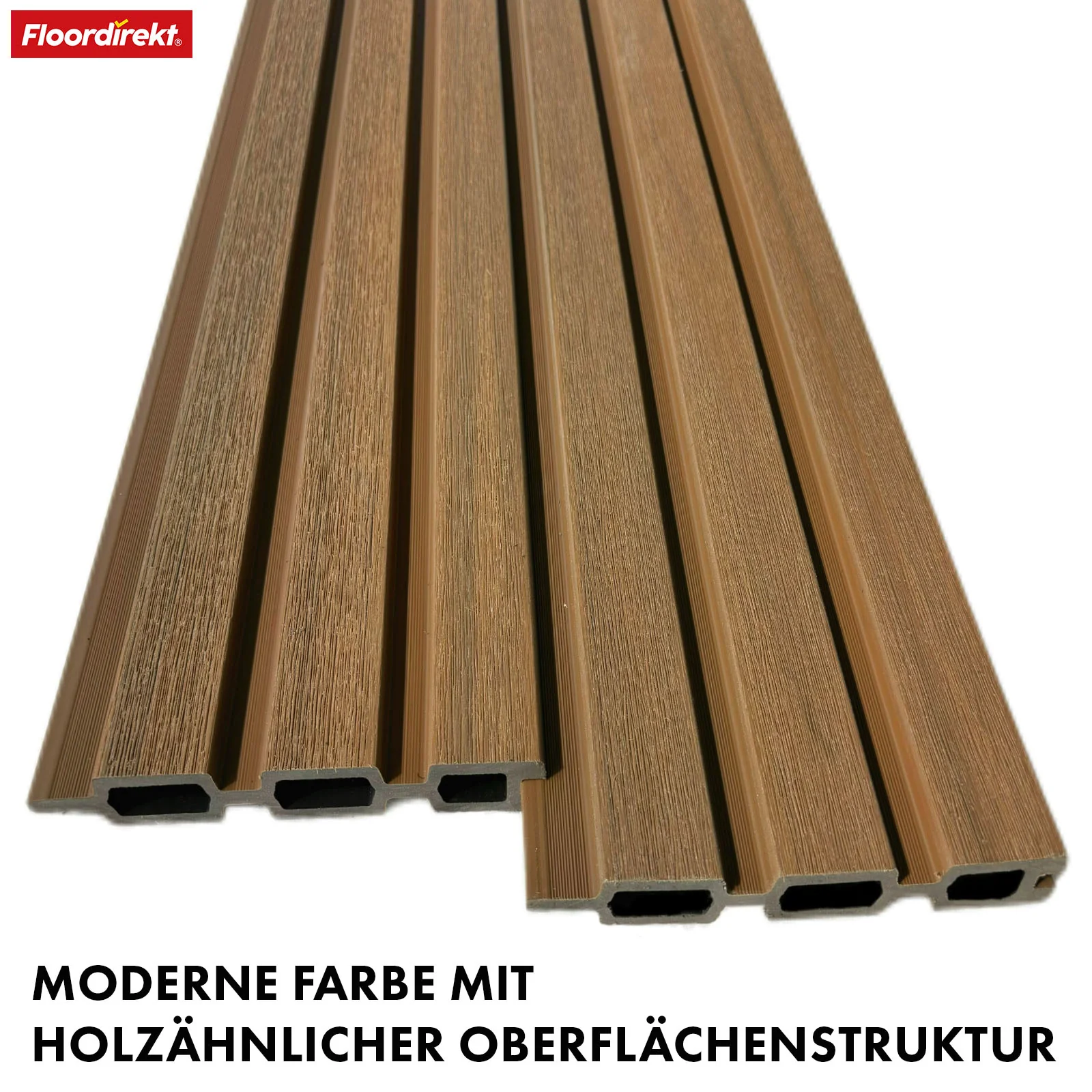 WPC Sichtschutzzaun | Kronos | 180x180 cm wetterfester Gartenzaun in 4 Farben mit robusten Aluminium-Pfosten - Image 33