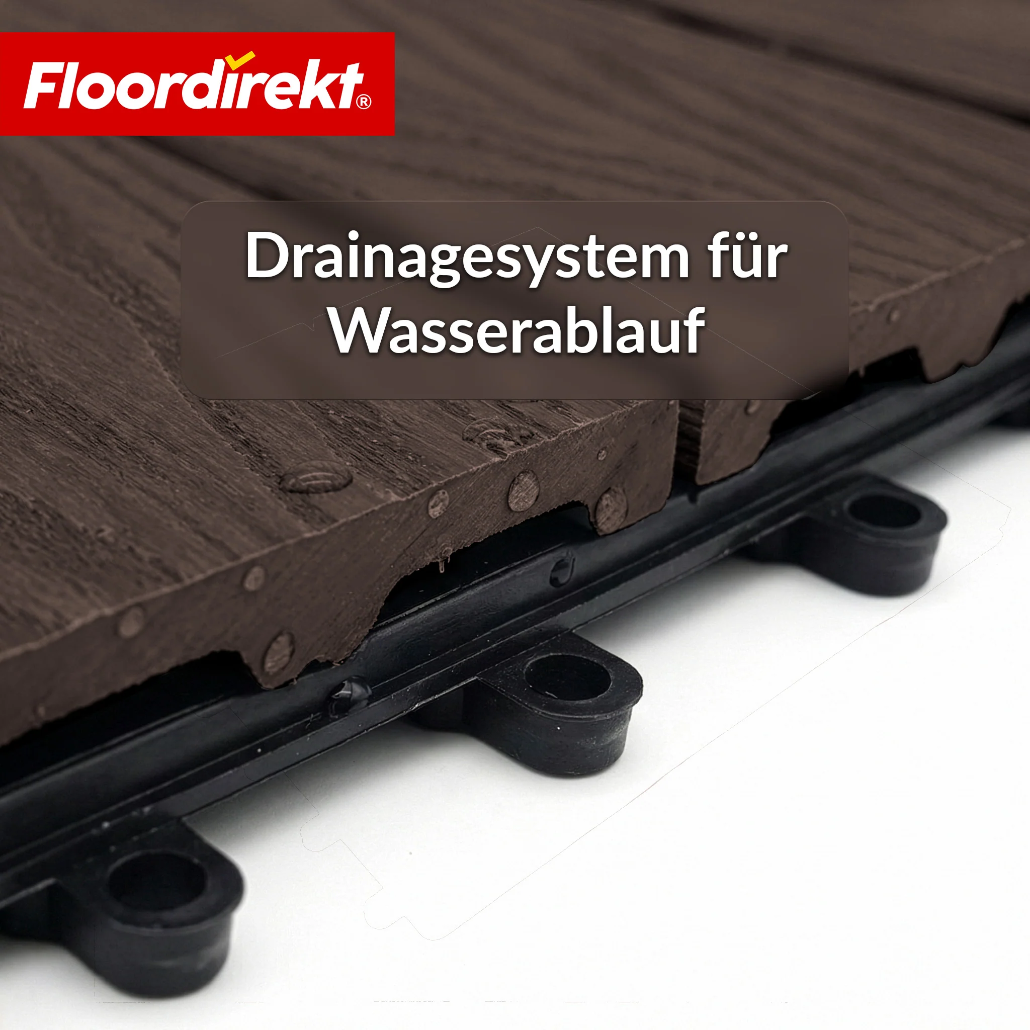 WPC-Terrassenfliese | Noble 3D | Moderne Klickfliese 30 x 30 cm für Balkon & Terrasse - Image 10