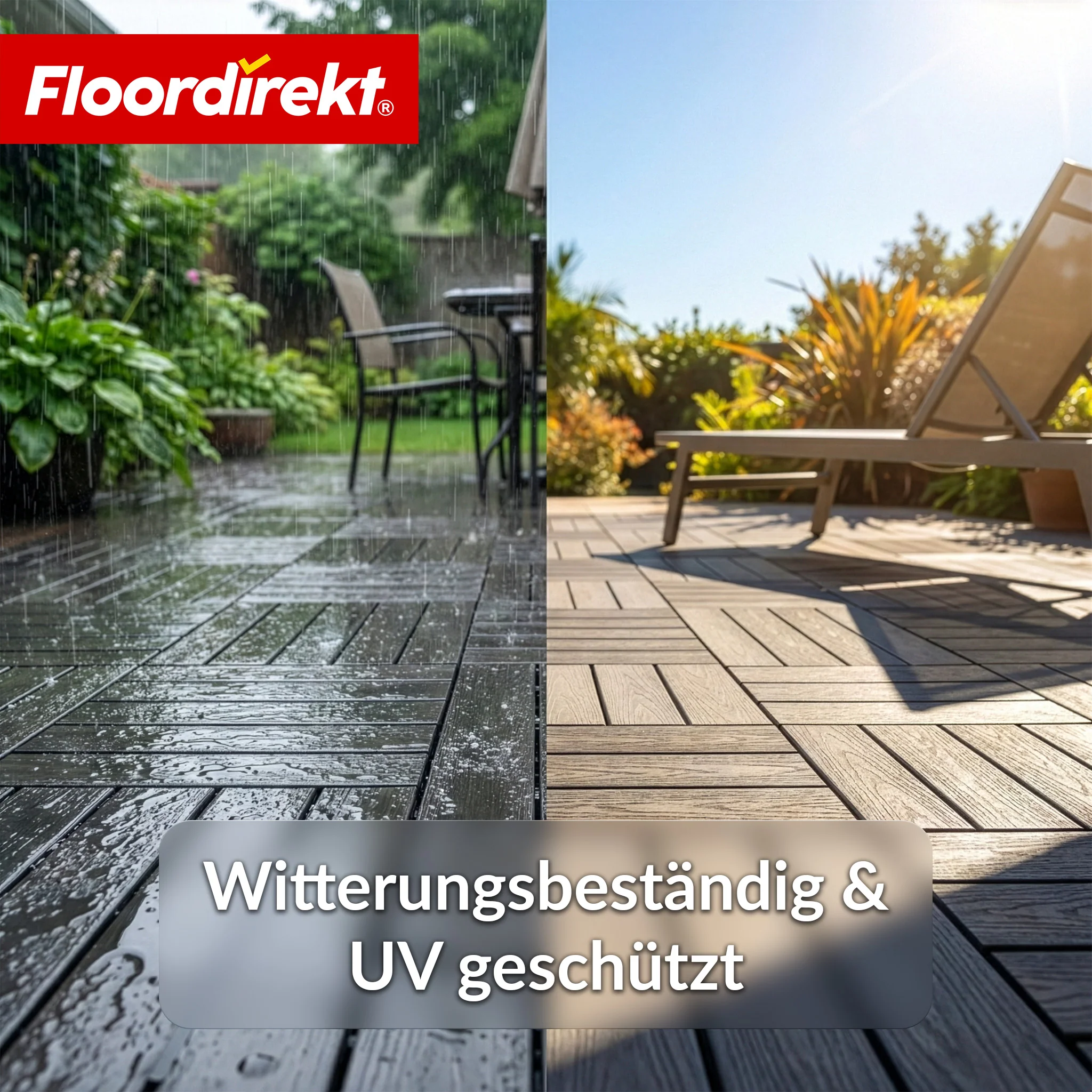 WPC-Terrassenfliese | Noble 3D | Moderne Klickfliese 30 x 30 cm für Balkon & Terrasse - Image 17