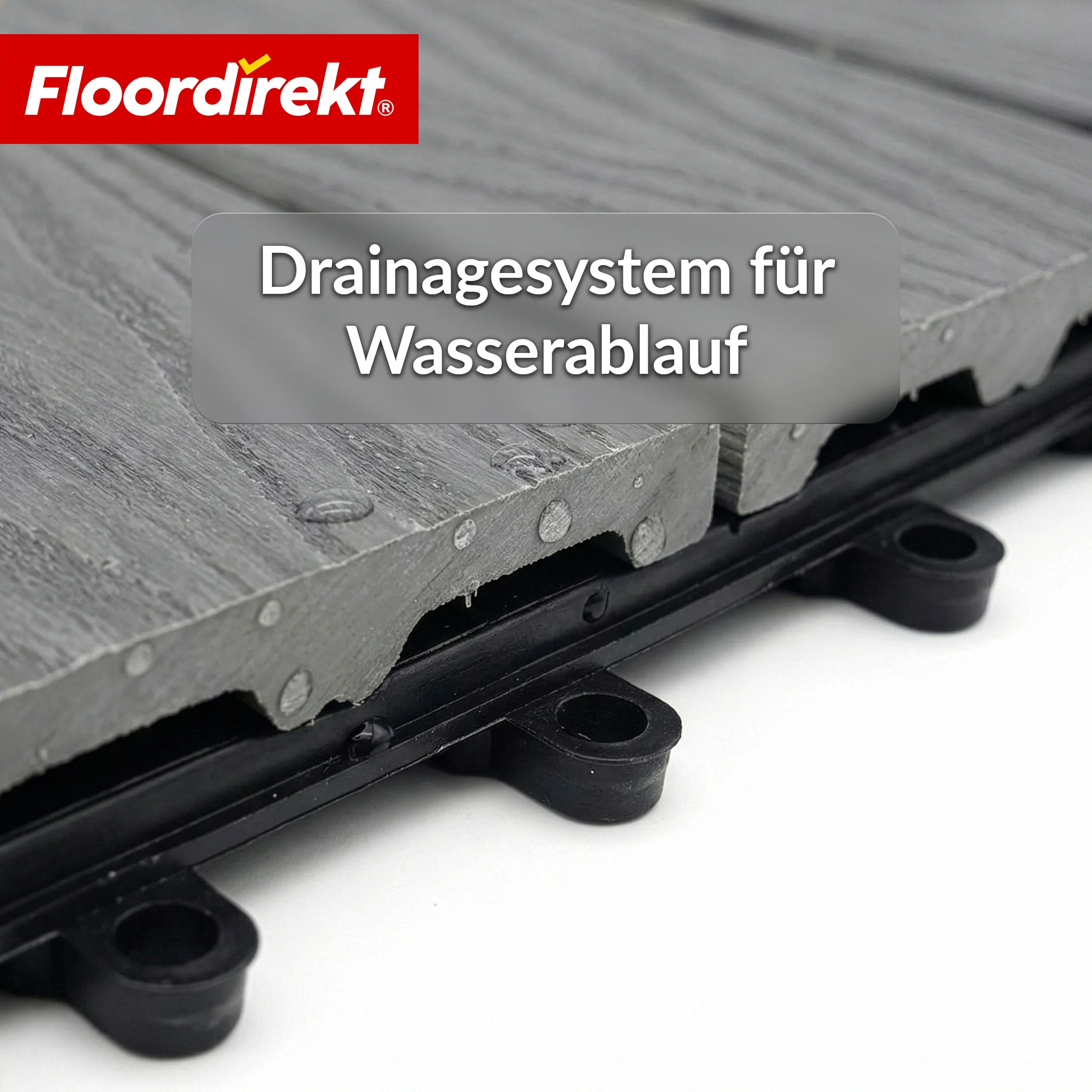 WPC-Terrassenfliese | Noble 3D | Moderne Klickfliese 30 x 30 cm für Balkon & Terrasse - Image 20