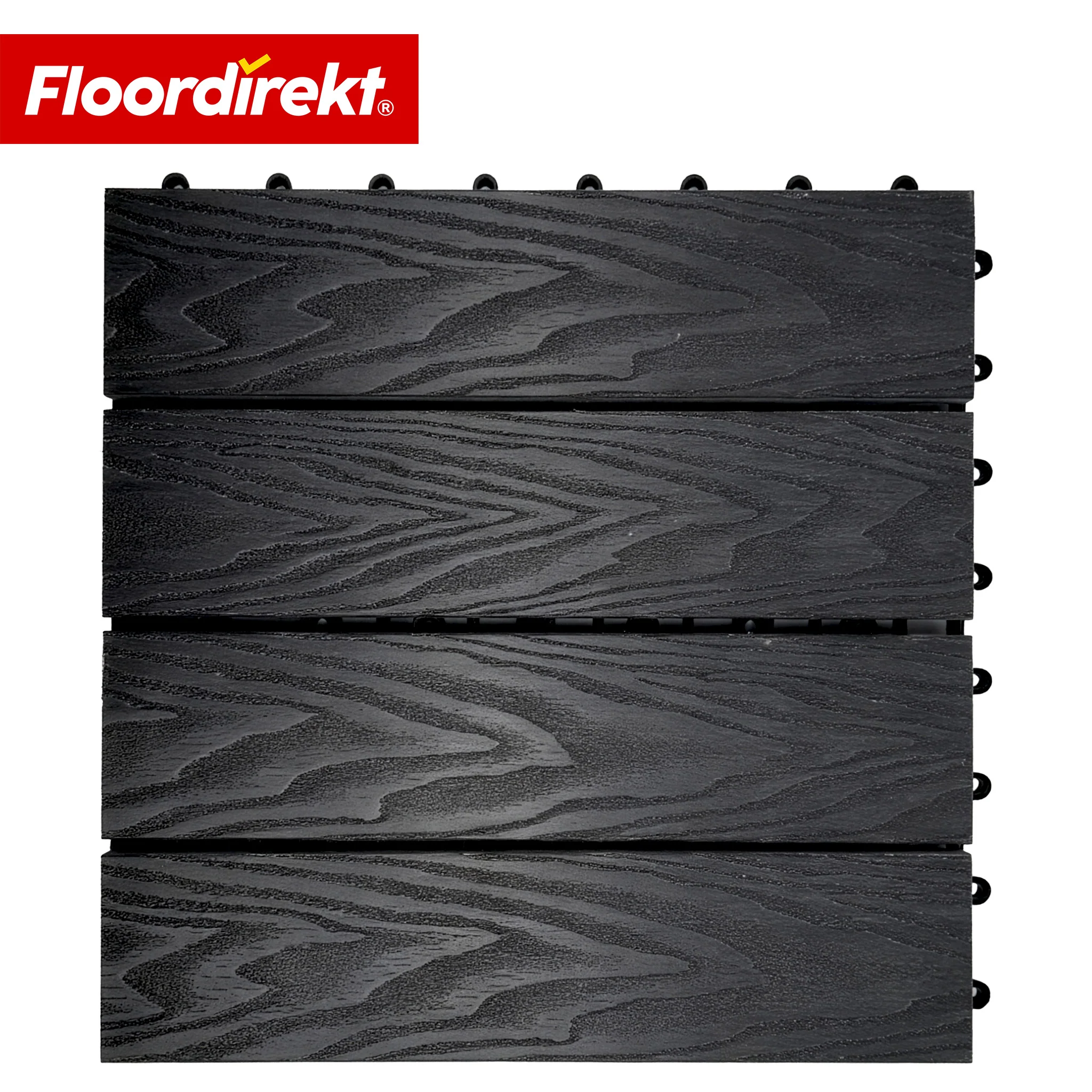WPC-Terrassenfliese | Noble 3D | Moderne Klickfliese 30 x 30 cm für Balkon & Terrasse - Image 21