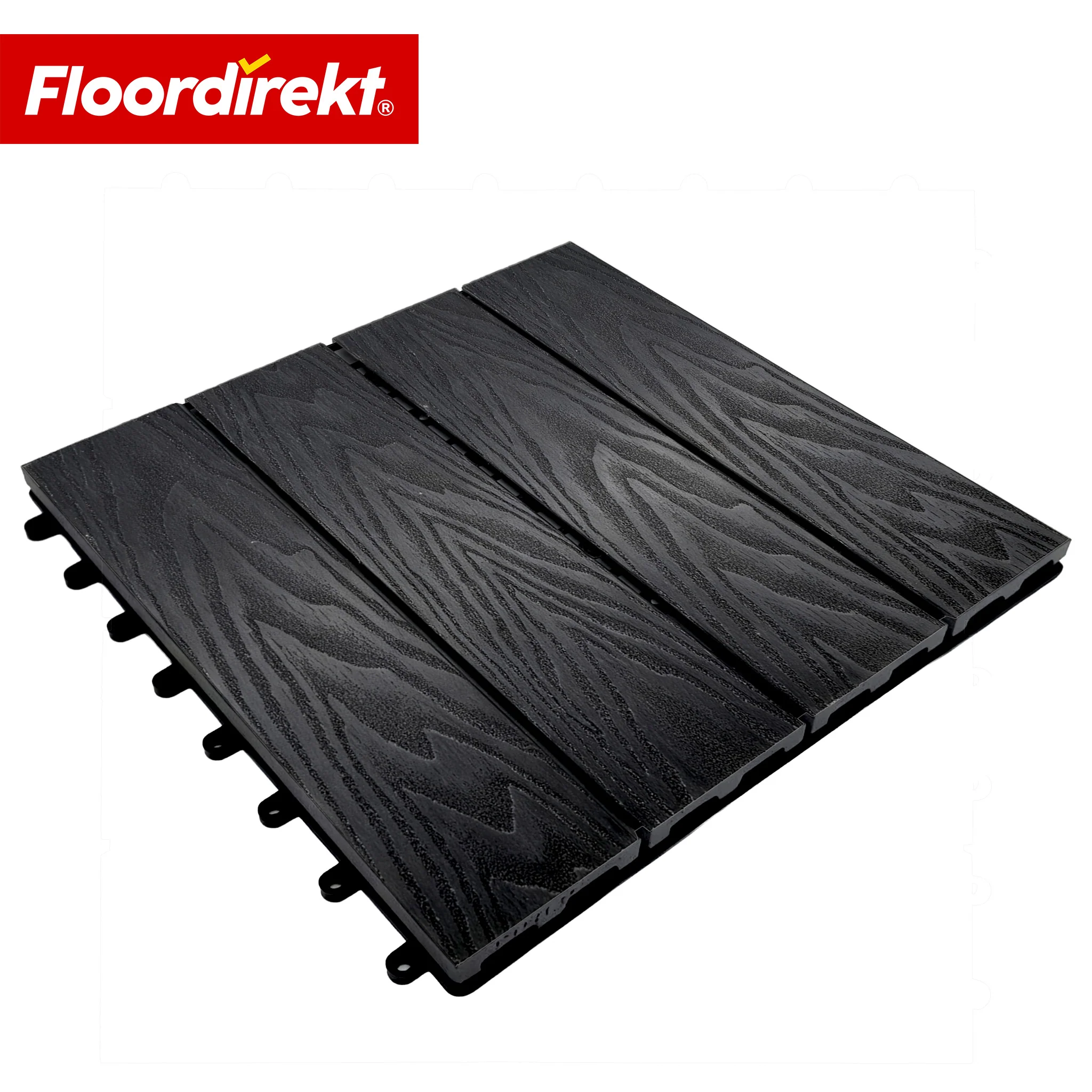 WPC-Terrassenfliese | Noble 3D | Moderne Klickfliese 30 x 30 cm für Balkon & Terrasse - Image 22