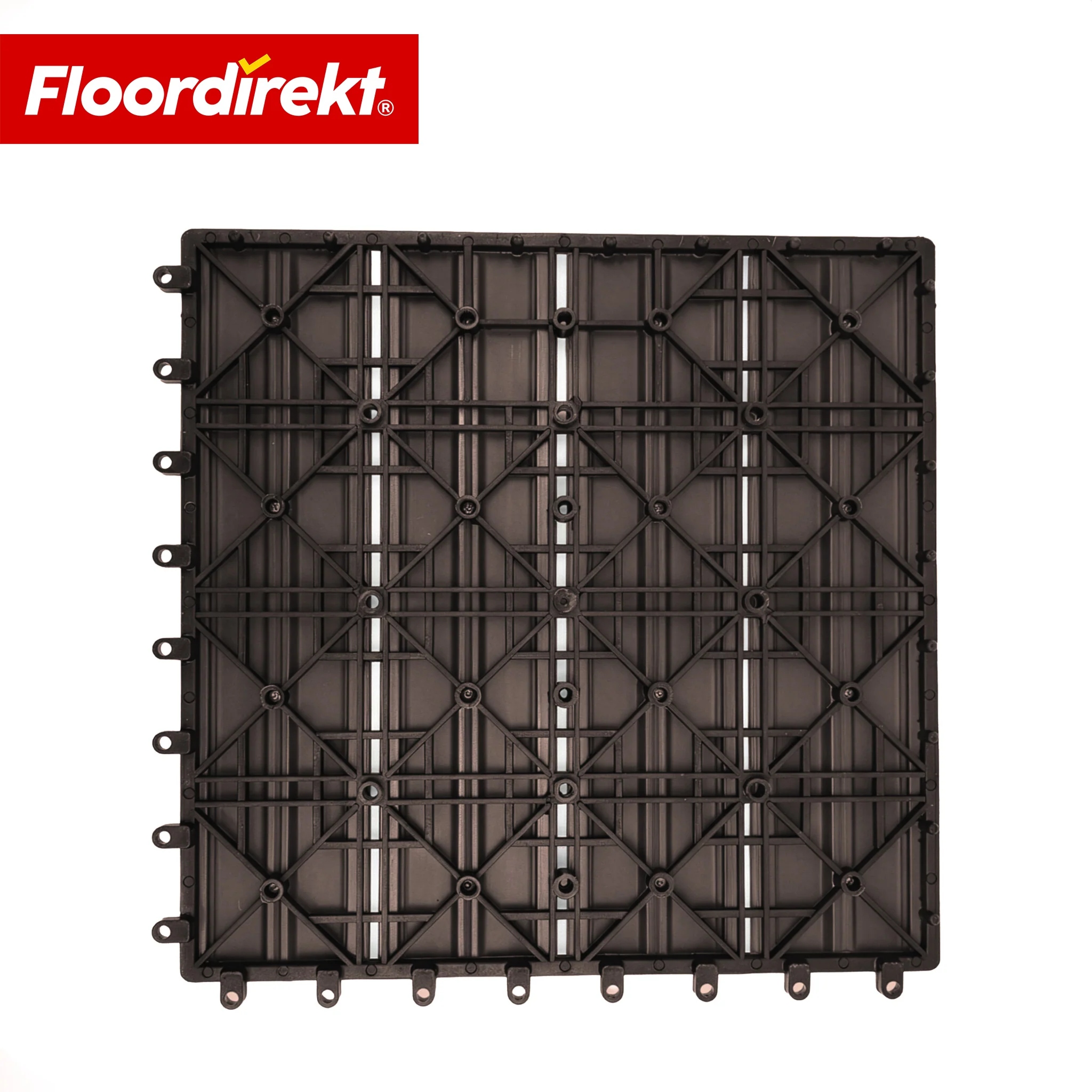 WPC-Terrassenfliese | Noble 3D | Moderne Klickfliese 30 x 30 cm für Balkon & Terrasse - Image 4